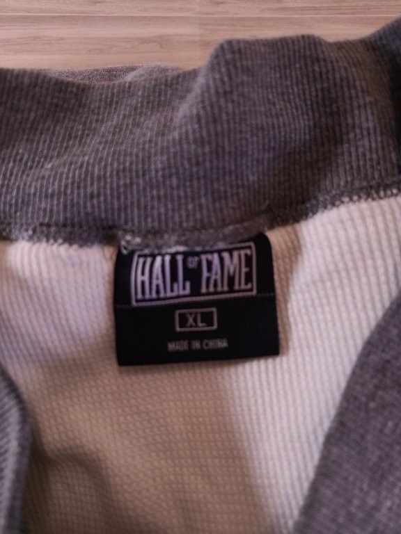Hall Of Fame Mens Xl Gray Thermal Lined Fleece Full Zip Jacket Streetwear Nwot — image 2 of 8